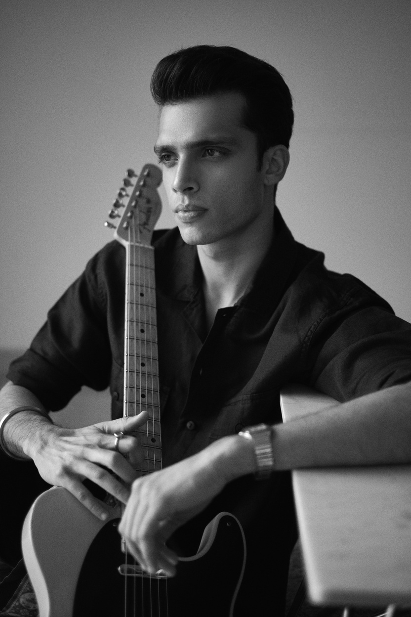 Rishabh Sharma, guitarist and founder of Level Music